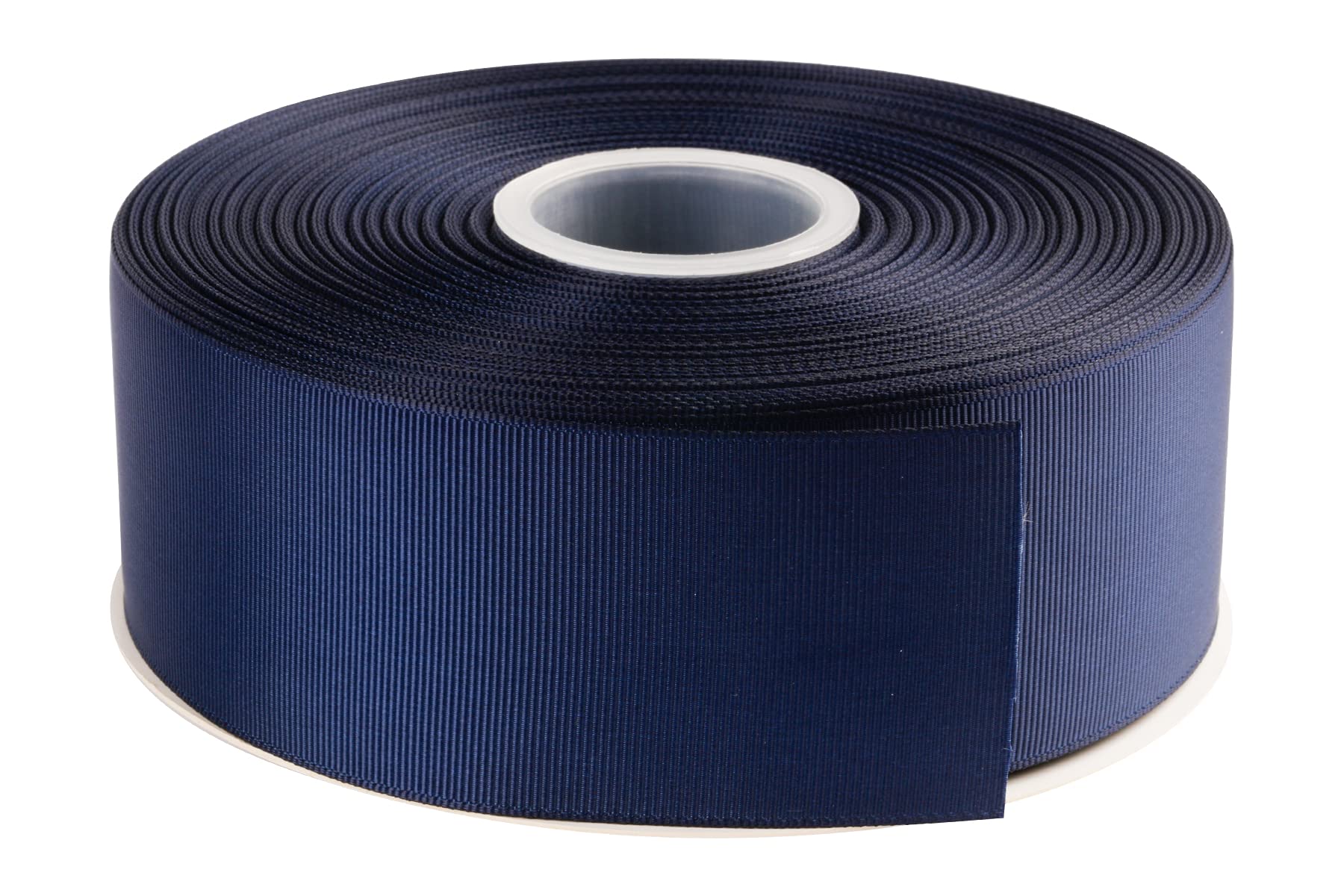 AVANAVA 50mm Wide Grosgrain Ribbon - 45 Meters, Ideal for Gift Wrapping, Hair Bows, Home Decor, Flower Arrangement (370-Navy)