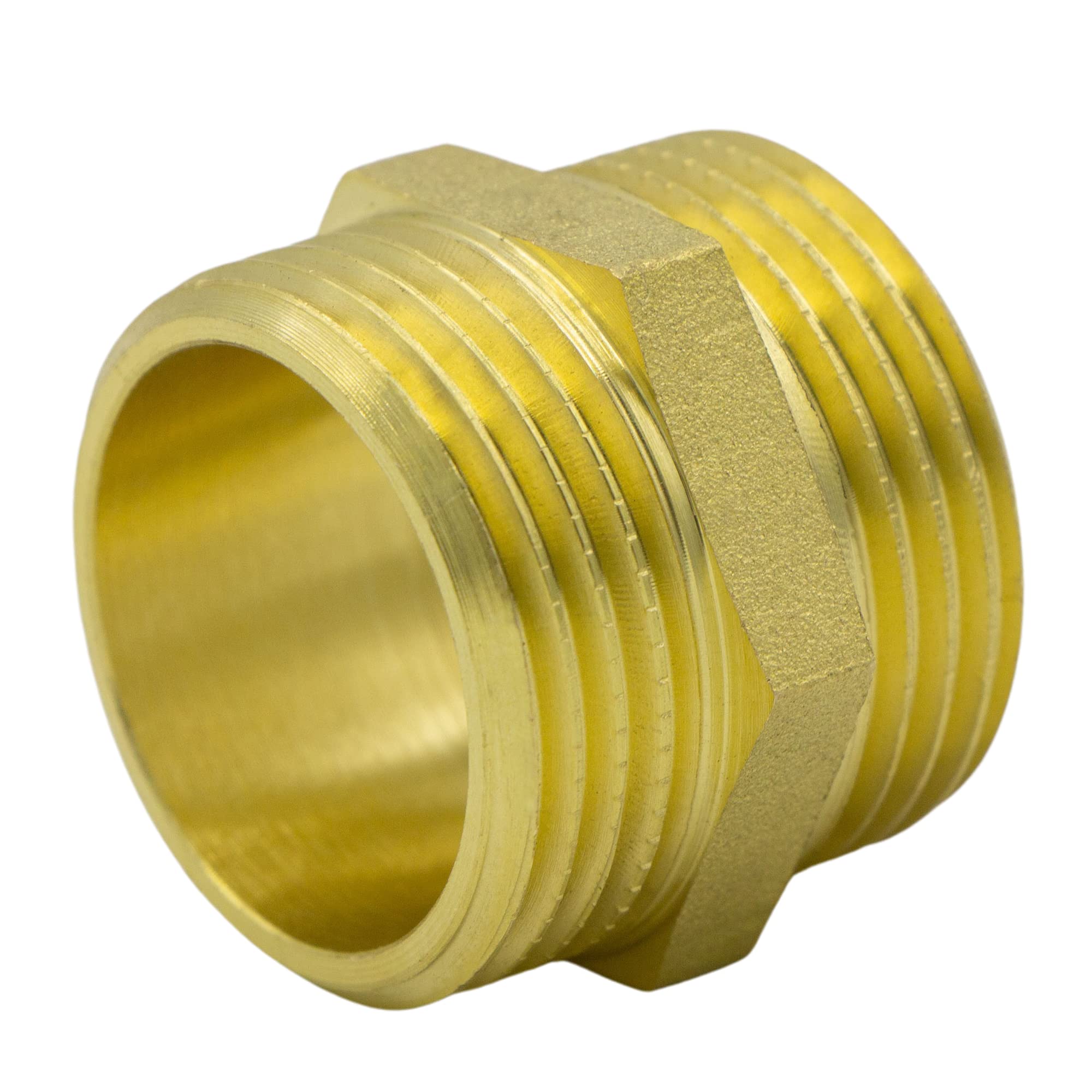 VARIOSAN AG/AG Brass Double Nipple Suitable for Drinking Water 1 1/4"