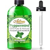 Artizen Peppermint Essential Oil (100% PURE & NATURAL - UNDILUTED) Therapeutic Grade - Huge 1oz Bottle - Perfect for Aromatherapy, Relaxation, Repel Mice & Pests, & More!