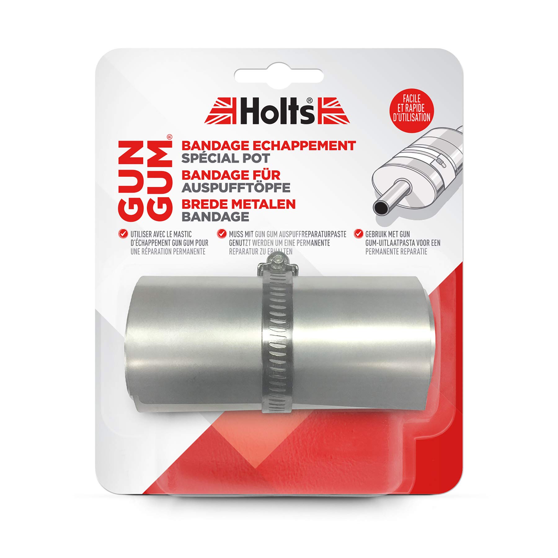 Holts 1831576 Gun Gum Wide Metal Repair Bandage