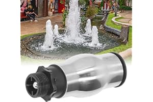 Zerone Fountain Nozzle, G1 Male Thread Frothy Foam Jet, 304 Stainless Steel, Waterscape Nozzle for Garden Pond Lake Libraries