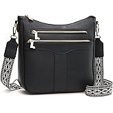 Valleycomfy Crossbody Bags for Women, Lightweight Crossbody Purses Soft Leather Shoulder Handbags