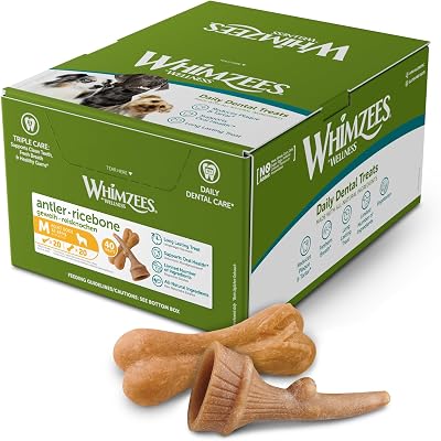 WHIMZEES Variety Box Occupy M 40 Pieces Mixed Shapes for Medium Dogs