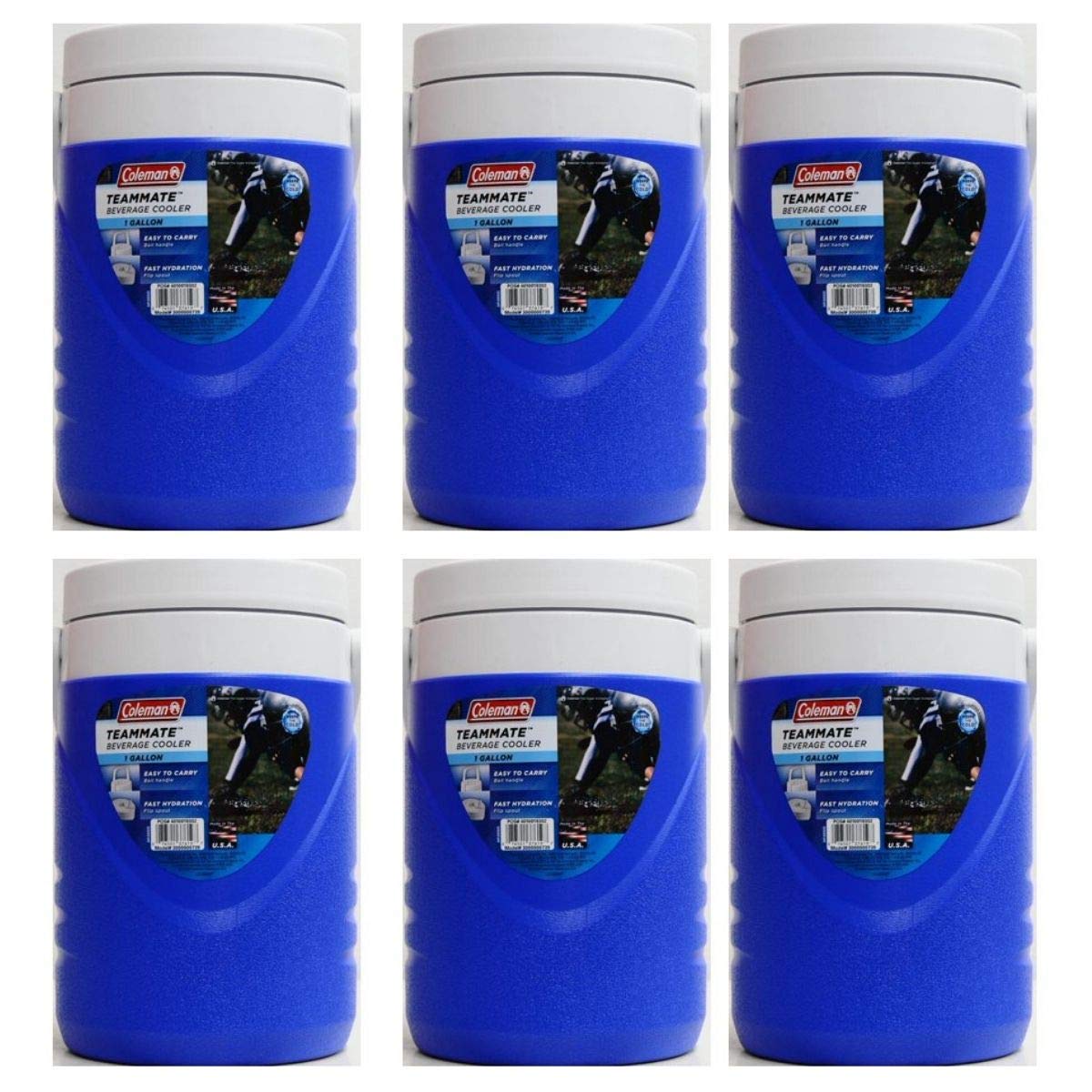Coleman 1Gallon Jug (Blue/Set of 6) Amazon.in Garden & Outdoors
