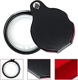 Uncle Paul 20X Pocket Magnifier Black Mini Folding Loupe 50mm Lens OS18 view 4