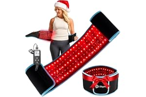 Lifepro Red Light Therapy Belt – Infrared Red Light Therapy for Body, Back Pain and Shoulder - 660nm & 850nm Near Infrared Heating Pad – Adjustable & Portable for Wellness & Relaxation
