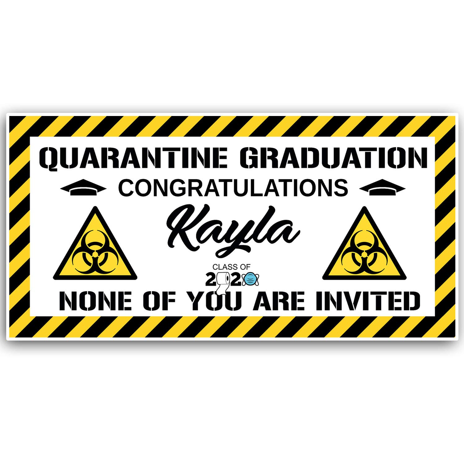 Amazon Com Quarantine Graduation Banner Handmade
