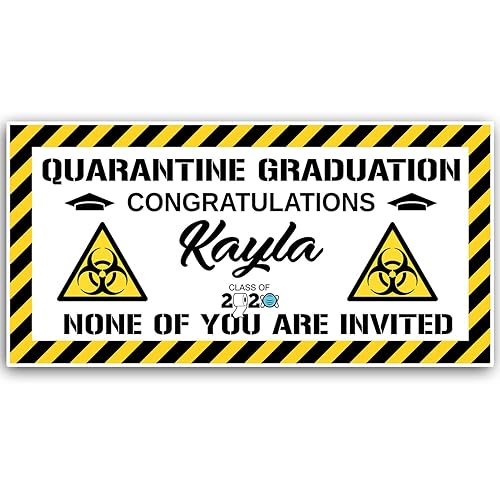Amazon Com Quarantine Graduation Banner Handmade