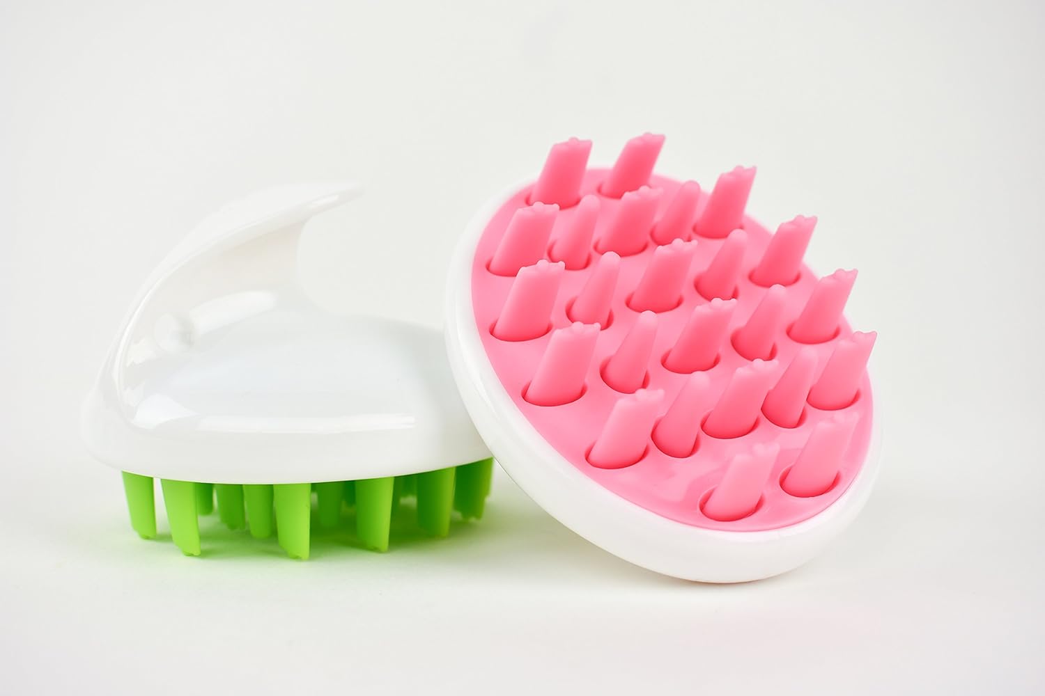 Zyllion Scalp Massager Dandruff Brush - for Exfoliating Treatment, Shampoo Scrubbing, and Hair Growth (Green): Health & Personal Care