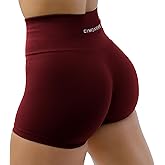 Gymreapers Halo Seamless Shorts for Women - Squat Proof High Waisted Glute Scrunch, Quick Drying Biker, Yoga Running Gym