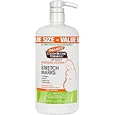 Palmer's Cocoa Butter Formula Massage Lotion For Stretch Marks, Pregnancy Skin Care, Belly Cream with Collagen, Elastin, Argan OIl and Shea Butter, 33.8 Ounces