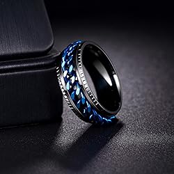 Udolfly Mens Fidget Rings Anxiety Rings for Men