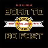 TF Publishing 2027 Nascar Wall Calendar - 12 x 12 inches | Premium Gloss Paper, Vertical Monthly Wall Calendar 2027 with Large Grids for Appointments and Scheduling