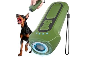 Firlonale Dog Bark Deterrent Devices, Ultrasonic Anti Barking Device for Dogs, Portable Dog Training Device Safe for Dogs & Human 65FT Bark Control Barks No More Indoor Outdoors Behavior Correct