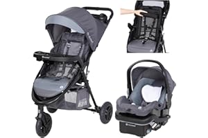 Baby Trend Passport® Seasons All-Terrain Stroller Travel System with EZ-Lift™ PLUS Infant Car Seat, Dash Grey