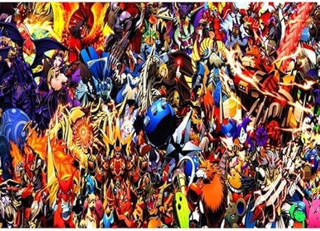 Amazon Co Jp Wyxc アニメデジモン木製パズル ジグソーパズルを組み立てる 教育を学ぶ子供のための脳のティーザーゲームパズル1000個 ホーム キッチン