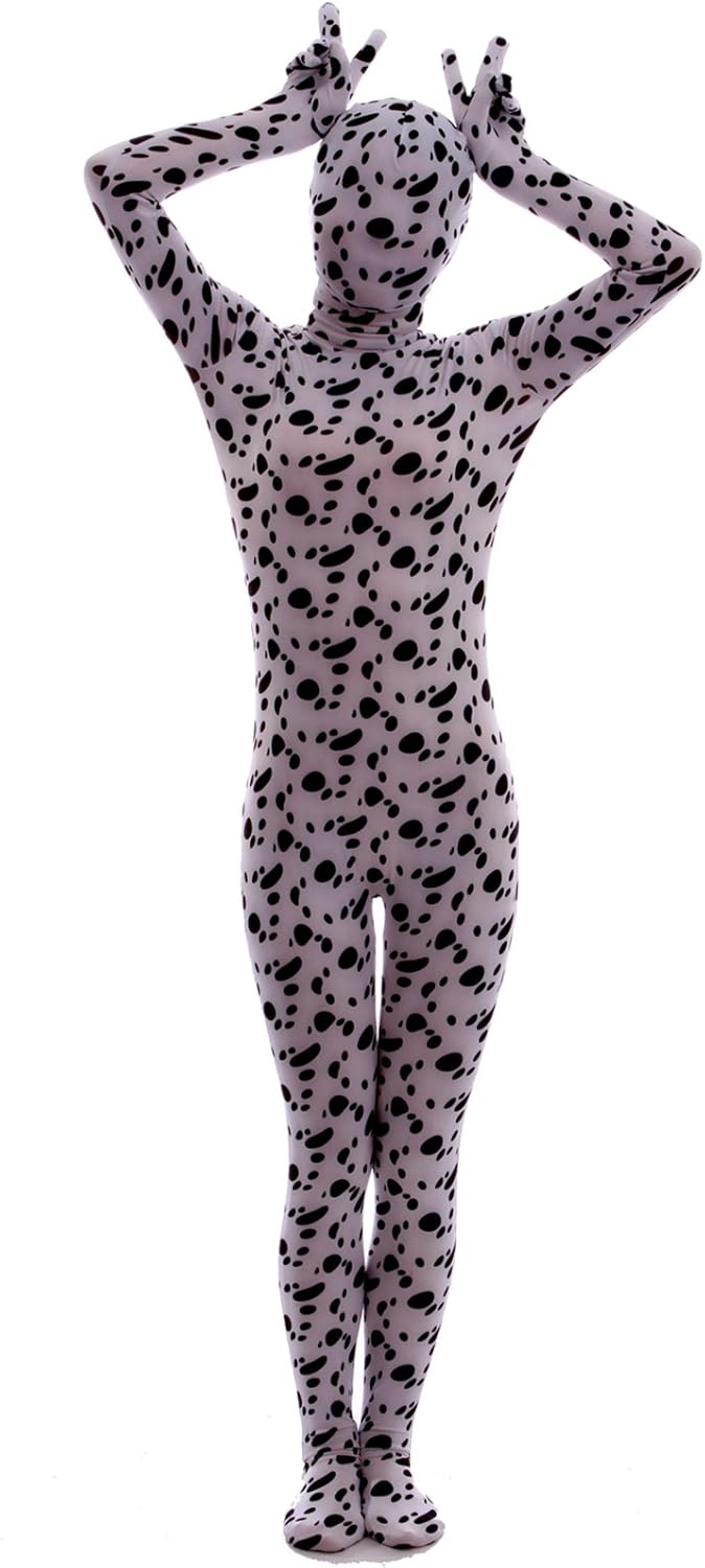 Halloween Cosplay Full Bodysuit Animal Pretend Play Spotty Dog Dress up