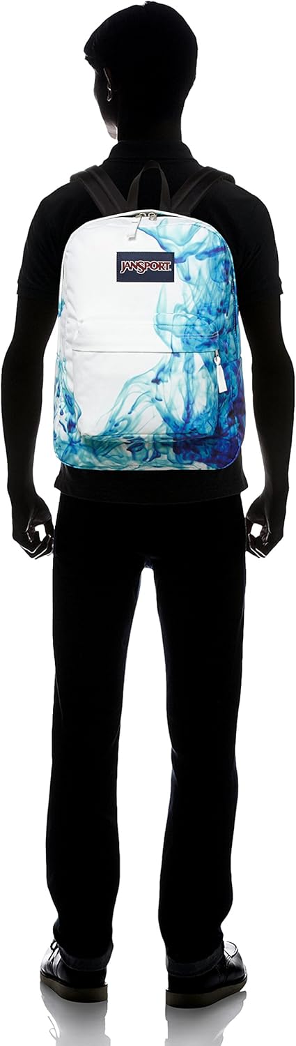 jansport multi blue drip dye