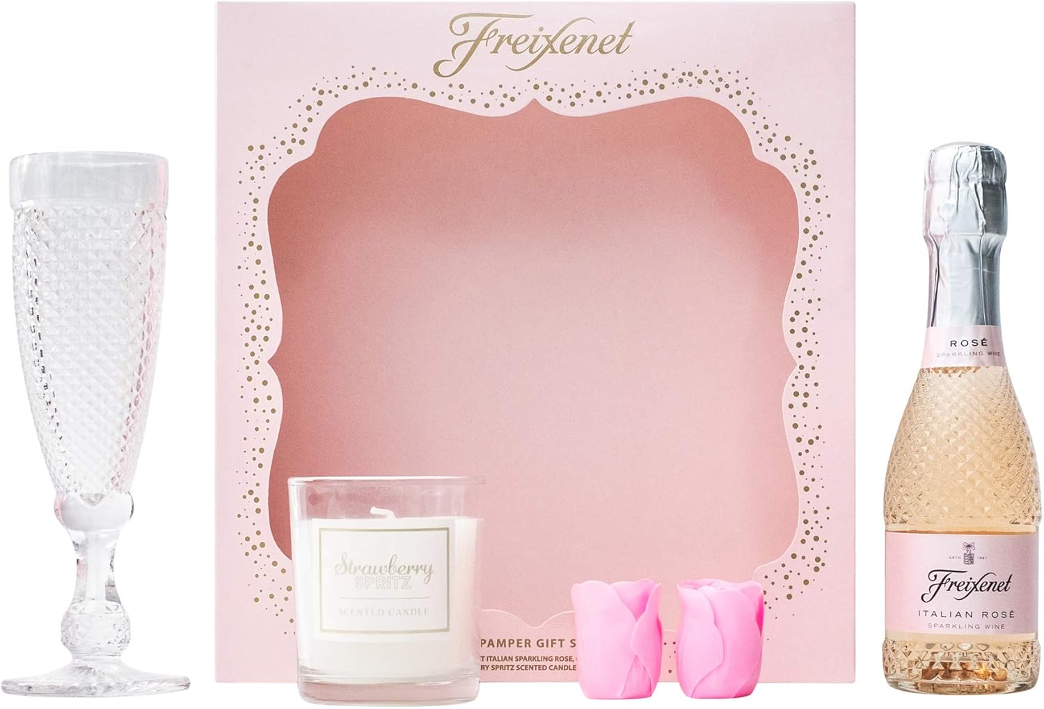 Sparkling Wine & Pamper Gift Set Gift Box Includes