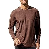 MIER X-Sofort Men's Long Sleeve T-Shirts Lightweight Super Soft Athletic Crew Neck Tees for Running Lounging Casual Workout