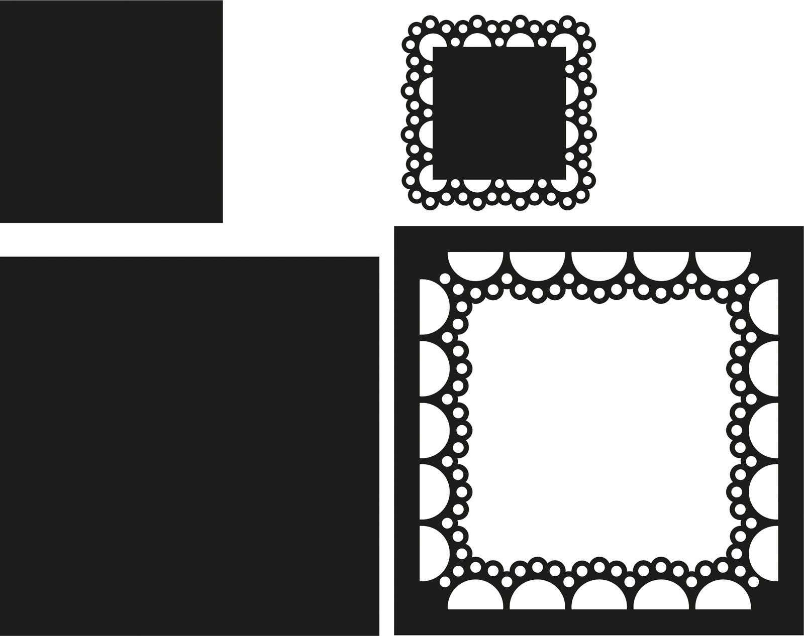 Marianne Design Passe Partout Square Craftable Die, Black