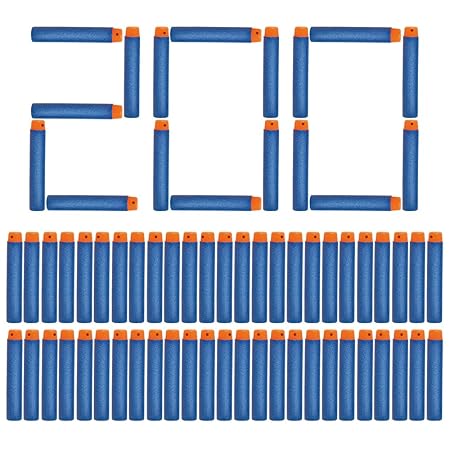 NextX 200er Pfeile Zubehör für Nerf Gun Box-verpackung Darts für Nerf N-Strike Elite Blasters Pistole(Blau)