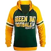 Simapak Womens City Football V Neck Athletic Fleece Hoodies Pullover Raglan Sweatshirts