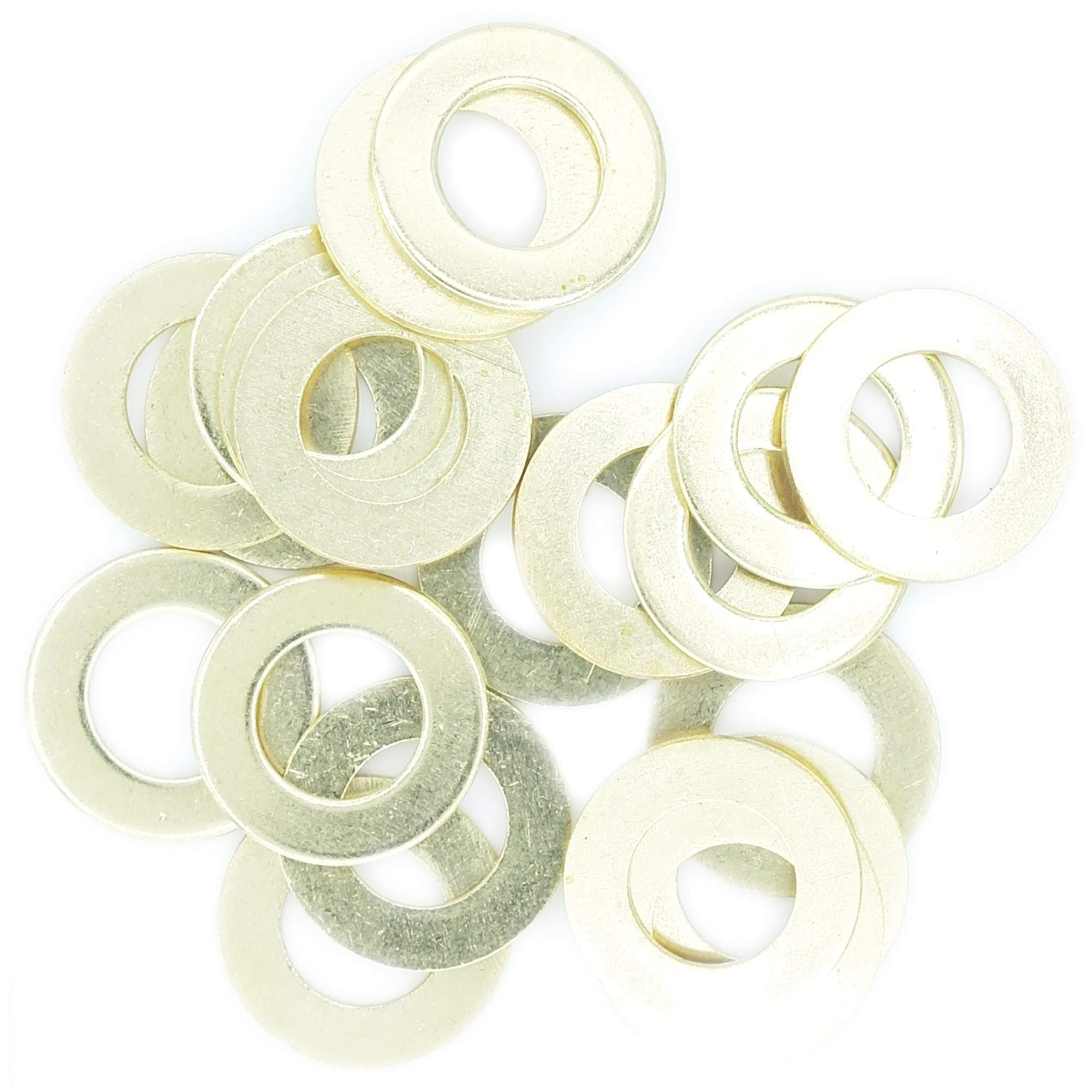 M12 (12mm) Flat Washer (Form B) - Brass (Pack of 10)