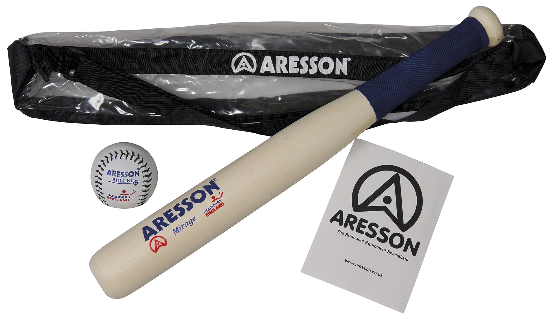 Aresson Mirage Rounders Bat Set - Blue, Adult