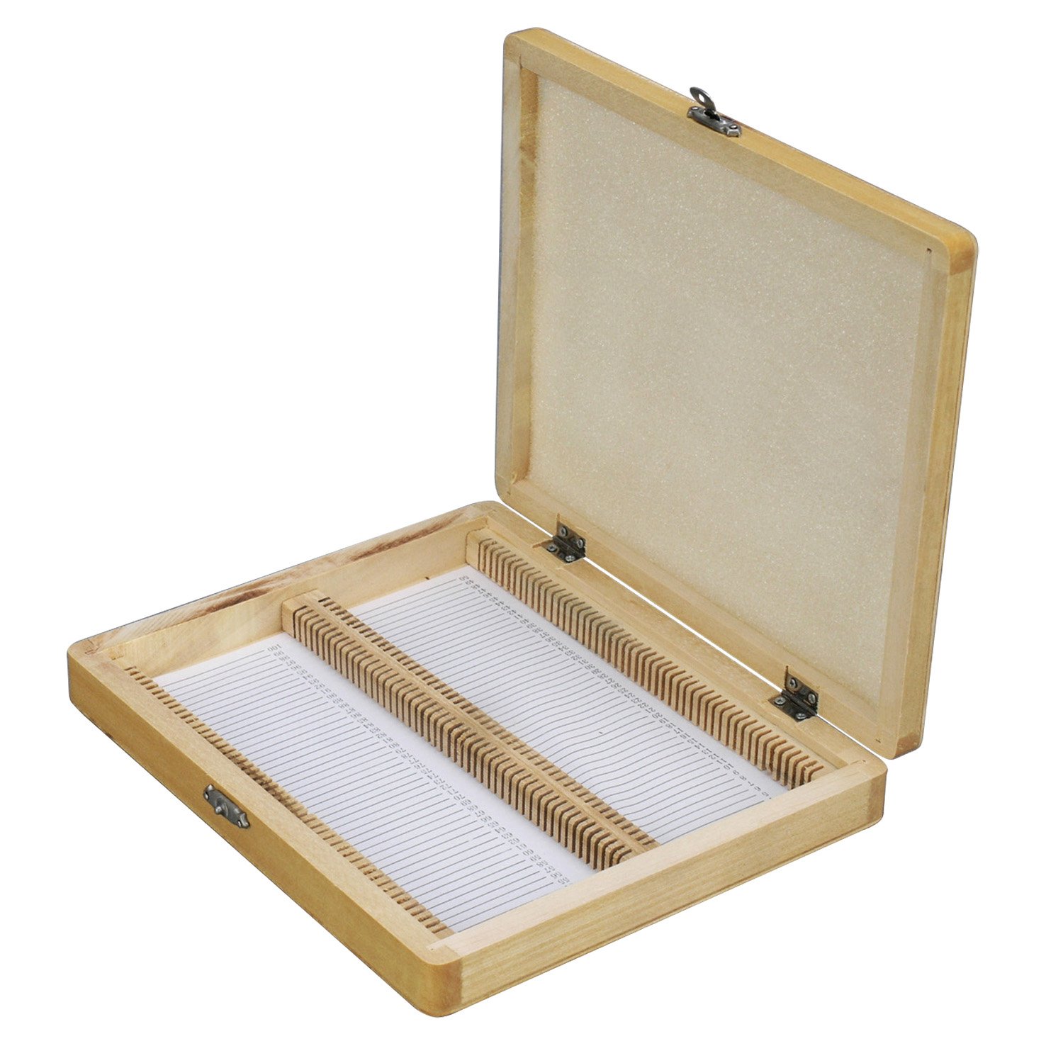 Microscope Slide Wooden Box Holding 100 Piece Slides