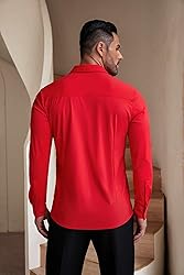 COOFANDY Men's Muscle Fit Dress Shirts Stretch