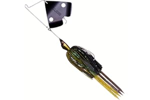 U.S.A. BASS TACKLE USA BASS Tackle Stiletto Buzzbait Largemouth Smallmouth Spotted Bass Premium Fishing Bait Hover Head Custom Silicon Skirt Mega Bubble Blade Clacker Heavy Duty Hook