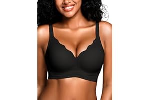 Cuteio Wireless Jelly Bras for Women No Underwire with Support - S-2XL Seamless Bralettes Everyday Comfort Tshirt Padded Bra