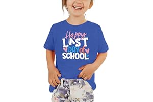 Zylkor Last Day of School Shirt Toddler Boys Girls School Graduation Tops Kids Student Life Shirt Vacation Tees