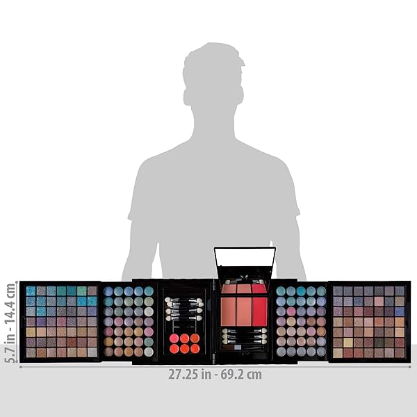 SHANY ALL IN ONE HARMONY MAKEUP SET – ULTIMATE COLOR COMBINATION – EYESHADOWS, BLUSH POWDER, LIP-GLOSS LIPSTICK, MINI MAKEUP BRUSHES, MAKEUP APPLICATORS, HOLIDAY GIFT IDEA – NEW EDITION