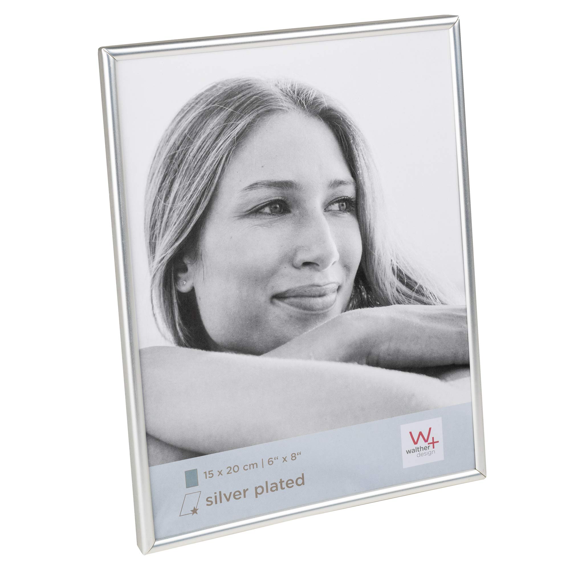 walther design Picture frame Matt Silver 15 x 20 cm Chloe Portrait Frame WD520T