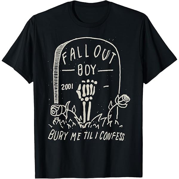 Amazon.com: Fall Out Boy - Punk Scratch Photo T-Shirt : Clothing
