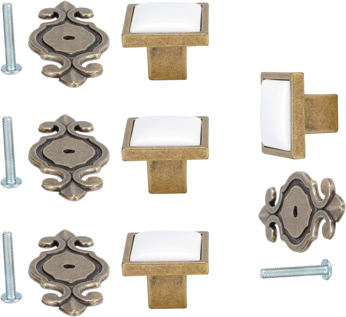 Omabeta Tiradores de Puerta de cerámica cromados Brillantes con un Solo