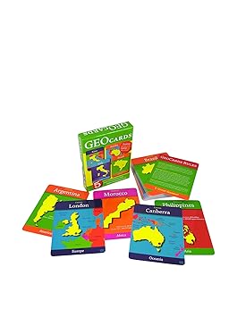 GeoCards World - Educational Geography Card Game - Learn As You Play! Excellent for Ages 4 and up!