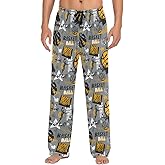 ZZXXB Turkey Print Pajama Pants for Men Comfort Sleep Lounge Bottoms Straight-fit with Pockets S-XXL