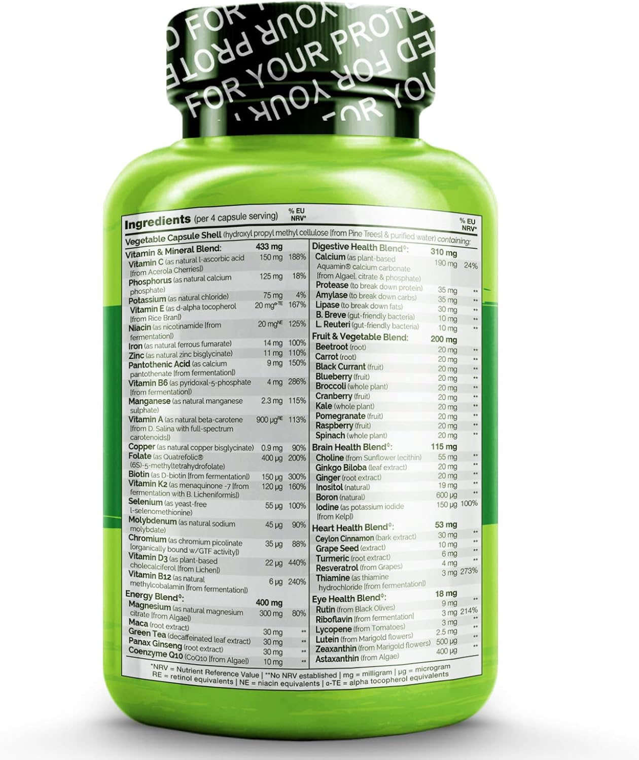 NATURELO Whole Food Multivitamin for Women, with Natural Vitamins, Minerals, Botanical Blends - Image 3
