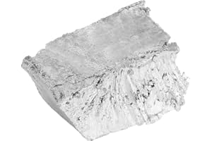 MRISATA Pure Zinc 1kg / 2.2lb High Purity Zinc Lump, High Purity 99.995% Zn Block Metal Sample Ingot, High Purity Zinc, Zinc Zn Metal Lump Block Sample Ingot for Experiments or Production