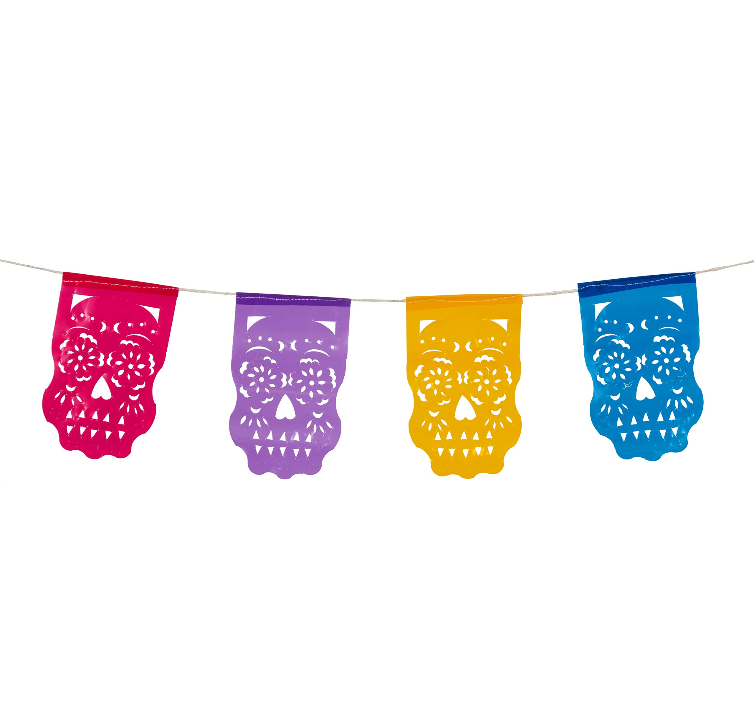 Buy Paper Full of Wishes Mini Calaverita Plastic Papel Picado Banner I MultiColored Mini