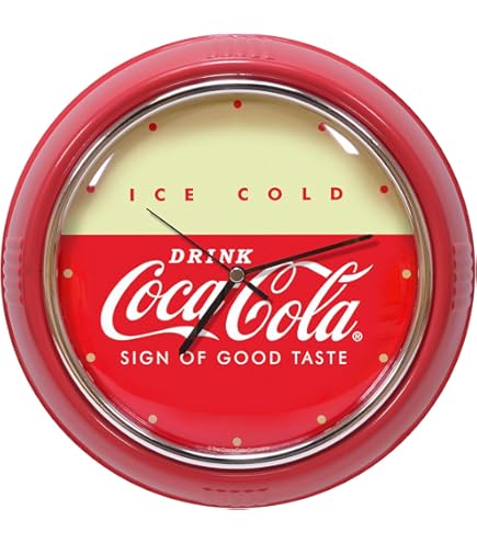 Coca-Cola ディスプレイ 円形 赤　直径50cm Amazon.com: Mark Feldstein & Associates Drink Coca Cola Retro