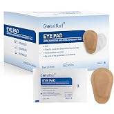 GlobalRoll 50 Pcs Adhesive Eye Patches, Eye Patches for Adults Eye Pad Disposable Eyepatch Latex Free Adhesive Bandages for Baby Kids Girls (Nude,3 x 2 Inch)