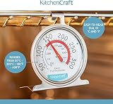 KitchenCraft Oven Thermometer Stainless Steel 5-30°C Dial Safe Zones 6.5x8 cm view 4