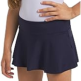 Lands' End Girls' Swim UPF 50+ Stretch Waist Attached Bikini Bottom Swim Skirt