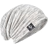 JESSE · RENA Men's Chic Striped Thin Baggy Slouch Summer Beanie Skull Cap Hat