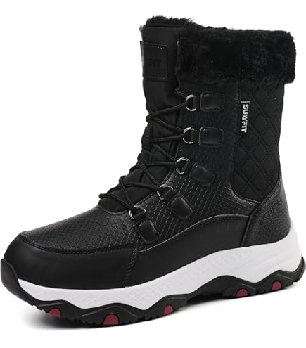 Amazon.com | ROVELLIA Snow Boots for Women Waterproof Mid  display picture 2