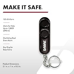 SABRE Personal Alarm With Key Ring, 120dB